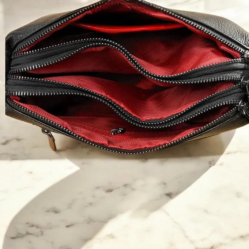 Bolso Bandolera de Cuero Minimalista - Imagen 6